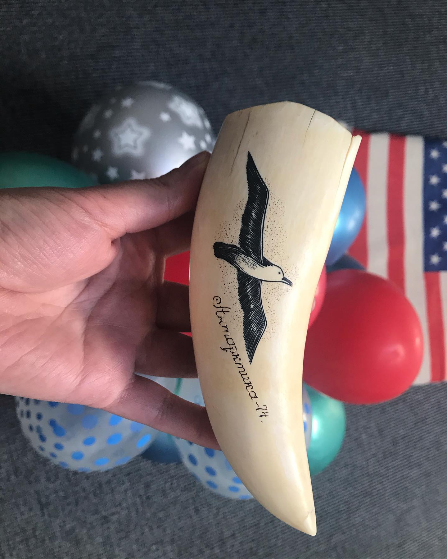 6 inch sperm whale tooth